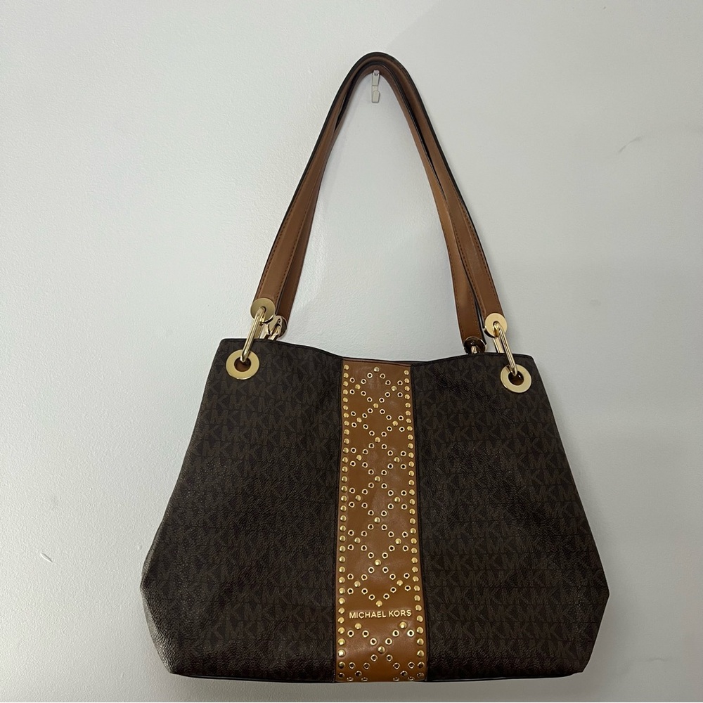Michael Kors Brown Shoulder Tote Bag
